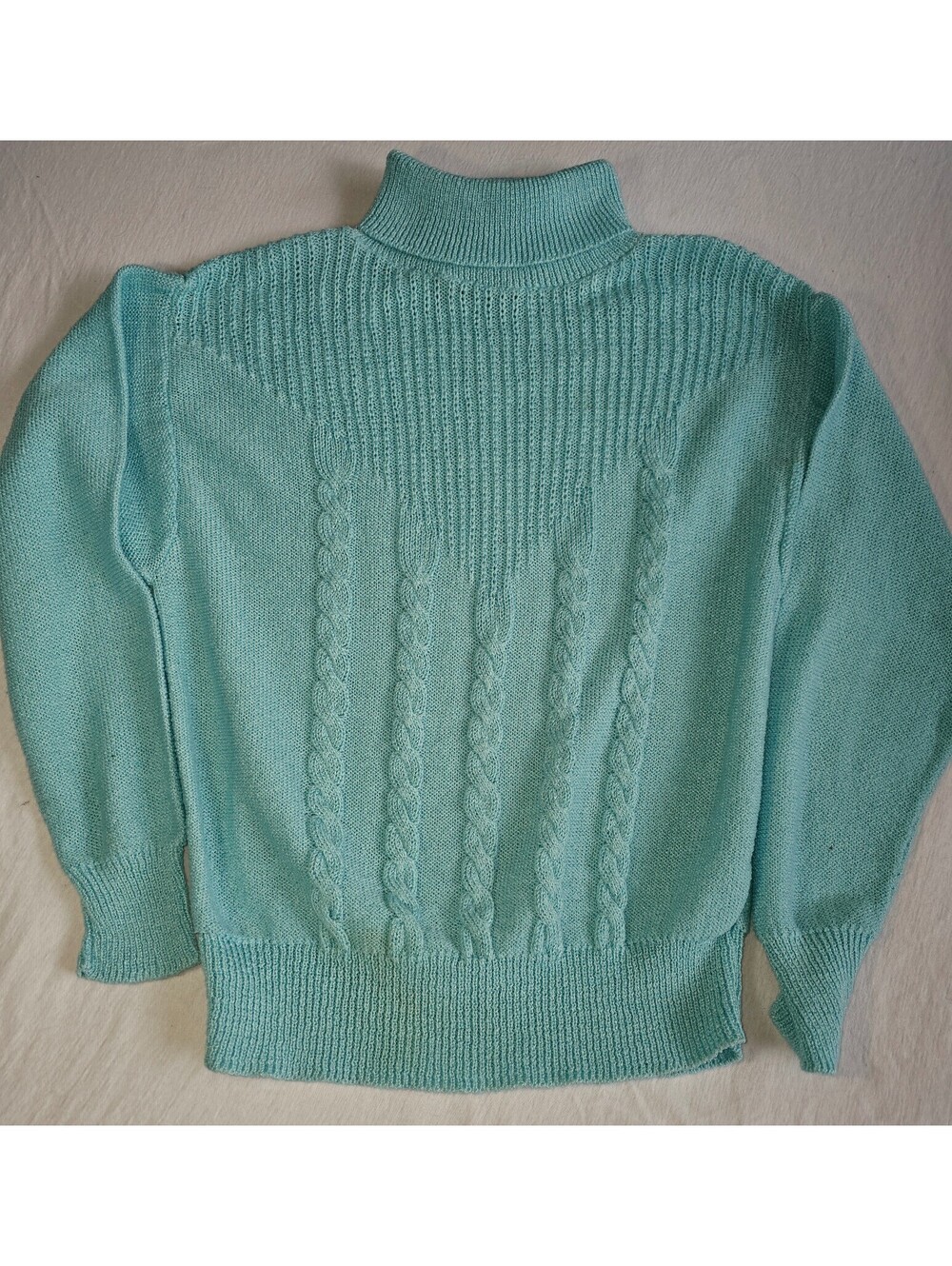 Mademoiselle vintage blue sweater,  size Med